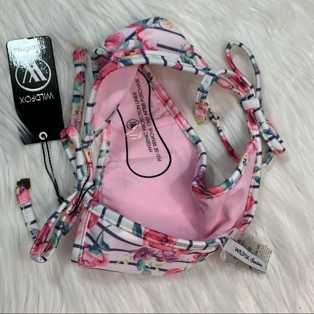 NWT Wildfox 90s Floral String Bikini XS